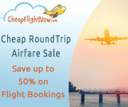 Fly away this season with our Roundtrip Airfare Sale and get flat $15 off on flights. Book Now!