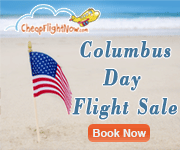 Get extra $30* off on flights this Columbus Day. Book Now!