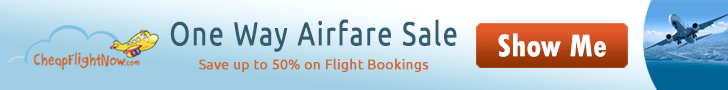$15 off on flights with One Way Airfare Sale. Book Now!
