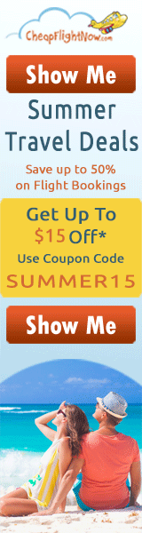 Get up to $15 Off* with coupon code SUMMER15 on Summer Travel flight deals. Book Now!