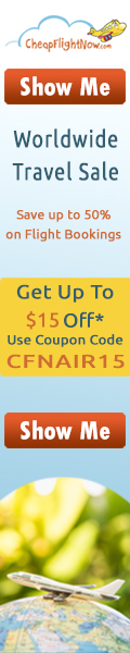 Get Flat $15 off on worldwide flights this season. Use the Coupon Code CFNAIR15. Book Now!