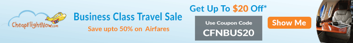 Get $25* off on all Business Class Flights. Book Now!