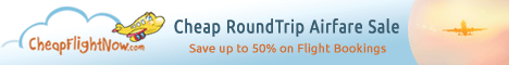 Fly away our Round trip Airfare Sale and get up to $15 Off* on flights. Use Coupon Code 