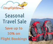 Flat $15* off on Flights with our Seasonal Flight Deals! Book Now!